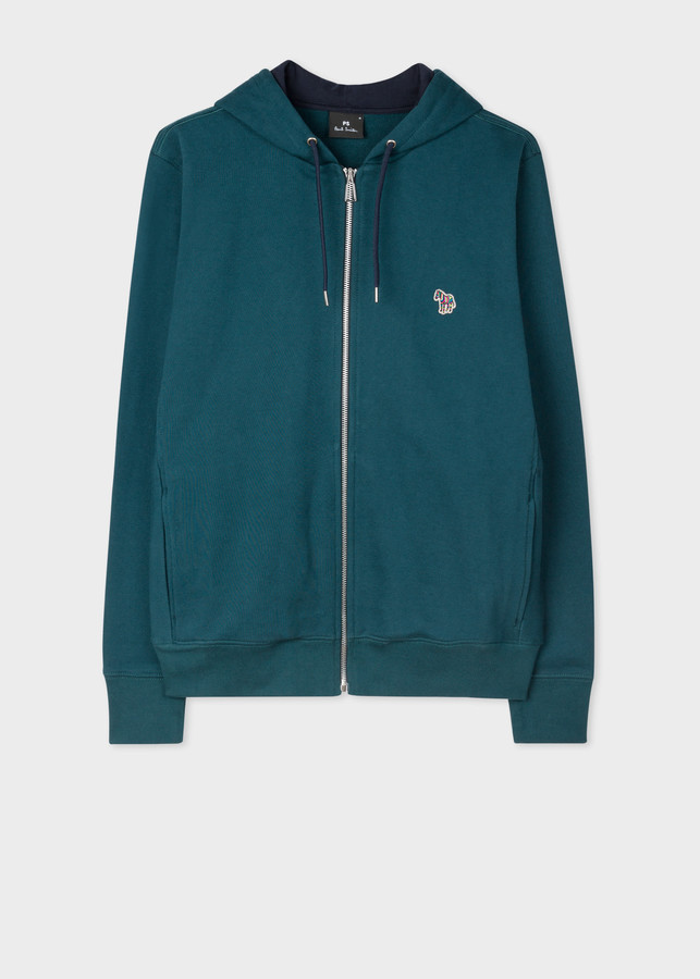 teal zip up jacket