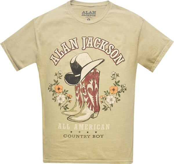 Women's Goodie Two Sleeves Alan Jackson All American T-Shirt Small Lark