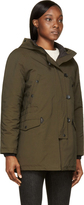 Thumbnail for your product : Rag and Bone 3856 Rag & Bone Green Fur-Trimmed Waterloo Parka