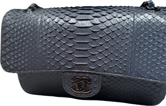 Chanel Python Single Flap Bag - Gold Shoulder Bags, Handbags - CHA664986