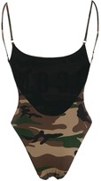 Thumbnail for your product : DSQUARED2 Icon camouflage print one-piece