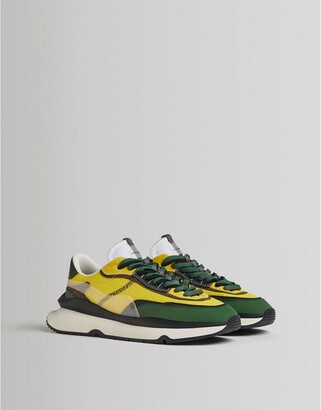 Bershka sneakers in green and yellow - ShopStyle