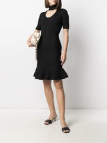 Thumbnail for your product : MICHAEL Michael Kors Peplum-Hem Short-Sleeve Dress