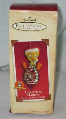 Hallmark 2002 Christmas Habitat Tweety Looney Tunes Ornament