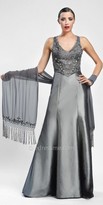 Thumbnail for your product : Sue Wong Illusion lace trumpet evening dresses