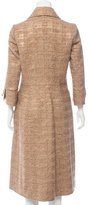 Thumbnail for your product : Carolina Herrera Embellished Wool-Blend Coat
