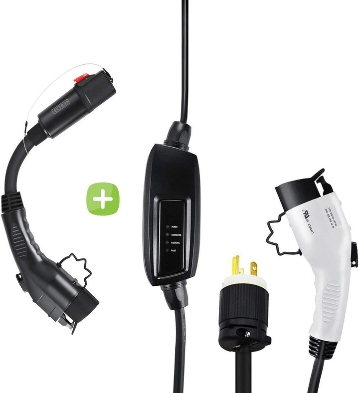 Lectron EV Charger & Adapter Bundle J1772 NEMA 620 Electric Vehicle