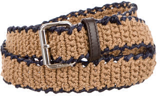 Prada Crochet Buckle Belt