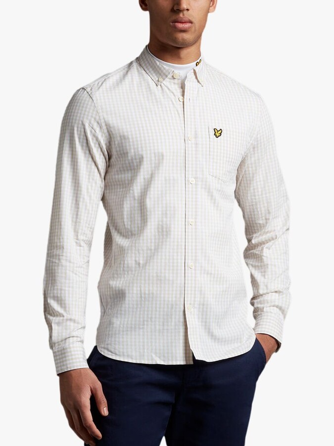 Lyle \u0026 Scott Gingham Slim Fit Oxford 