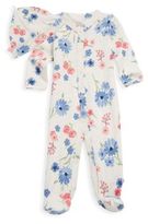 Thumbnail for your product : Offspring Baby Girl's Two-Piece Floral Cotton Footie & Hat Set