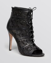 Thumbnail for your product : Alice + Olivia Open Toe Booties - Gale High Heel