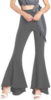 Thumbnail for your product : Yacun Women Flare Pants Slim Stretchy Bell Bottom Trousers L