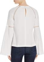Thumbnail for your product : Cosette Nichol Lace Inset Bell Sleeve Top