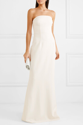 Safiyaa Strapless Crepe Gown - Ivory