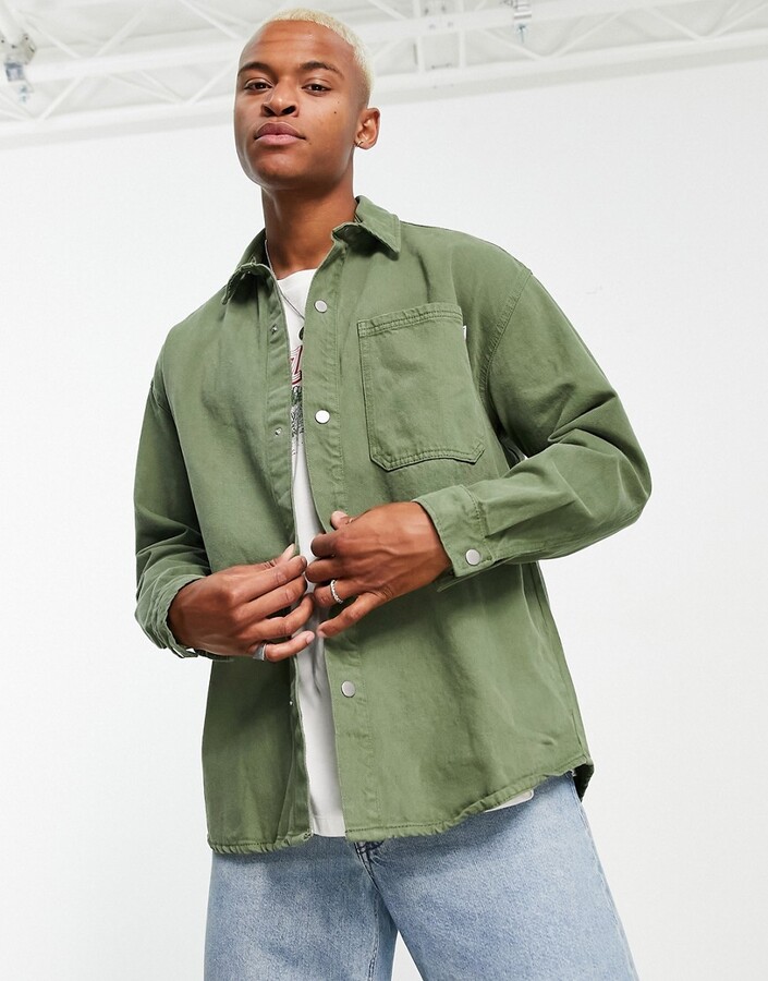 Men's Green Denim Shirts | ShopStyle