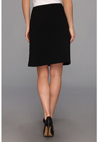 Thumbnail for your product : Nine West Bi Stretch Zipper Detailed A-Line Skirt