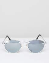 Thumbnail for your product : Reclaimed Vintage Round Sunglasses In Silver