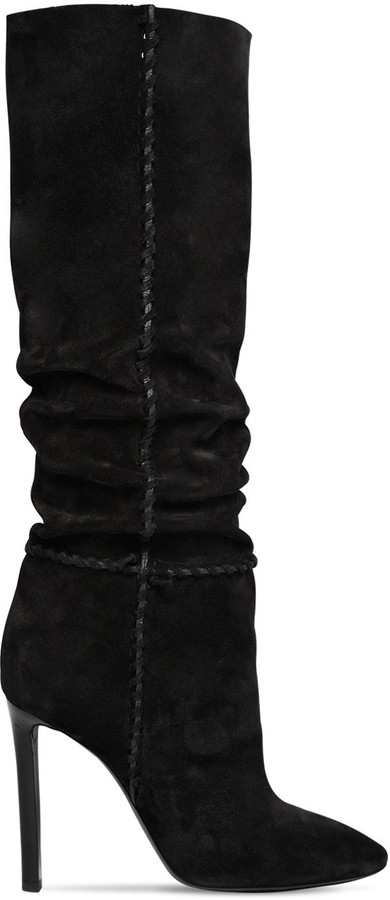 saint laurent slouchy boots