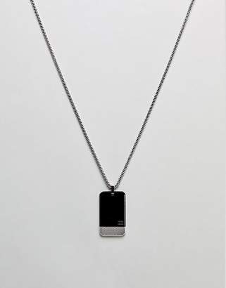 Tommy Hilfiger logo dogtag necklace