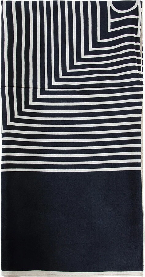 Totême Centered Monogram Silk Scarf
