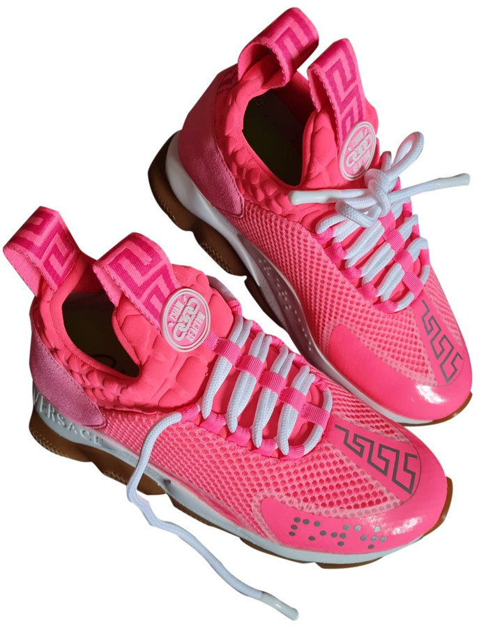 versace sneakers pink
