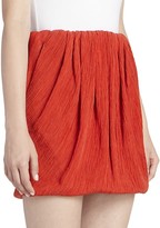 Thumbnail for your product : Nina Ricci Cotton & Silk Mini Bubble Skirt