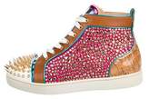 Thumbnail for your product : Christian Louboutin No Limit Strass High-Top Sneakers