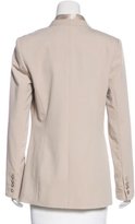 Thumbnail for your product : Magaschoni Silk-Trimmed Collarless Blazer