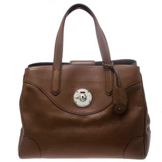 Ralph Lauren Brown Leather Handbags