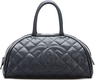 CHANEL Pre-Owned 2005 CC Patch Bowling Bag - Farfetch
