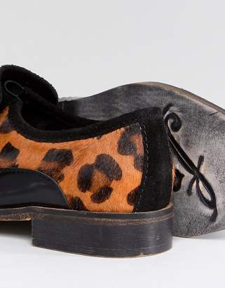 Free People Leopard Slip On Loafer