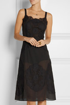 Thumbnail for your product : Dolce & Gabbana Silk-blend crepe and lace slip