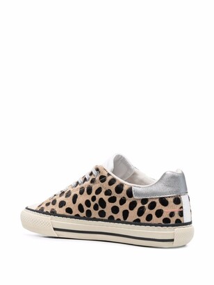 D.A.T.E Leopard-Print Low-Top Sneakers