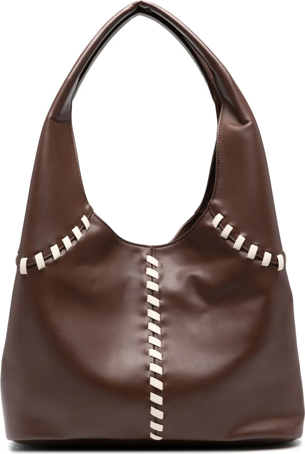 Themoire Ninfa whipstitch shoulder bag