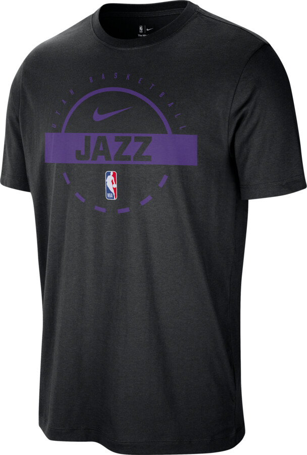 Utah Jazz Nike Men's NBA Practice T-Shirt in Black | HQ9730-010