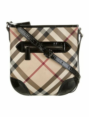 burberry nova check messenger bag