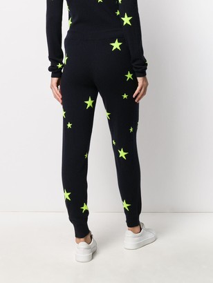 Chinti and Parker Cashmere Fluorescent Star Joggers