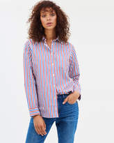 Thumbnail for your product : J.Crew Boy Shirt in Trifecta Stripe