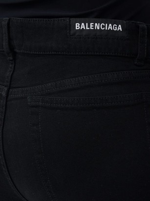 Balenciaga High-rise Slim-leg Jeans - Black