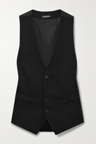 Thumbnail for your product : Ann Demeulemeester Charlotte Modal-crepe And Twill Vest - Black - FR34
