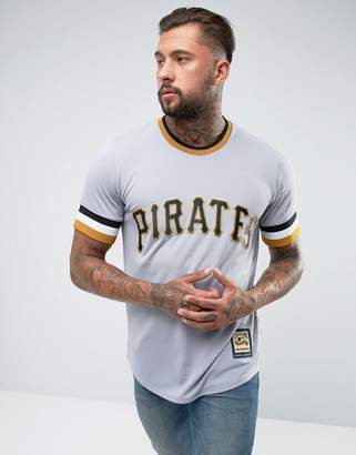 Majestic Mlb Pittsburgh Pirates Overhead Baseball Jersey In Grey