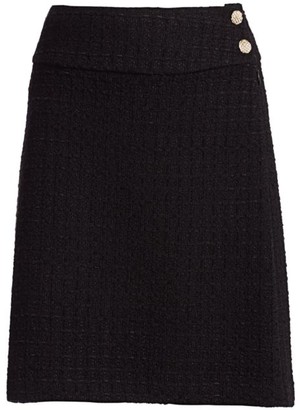 St. John Ribbon Textured Pencil Skirt