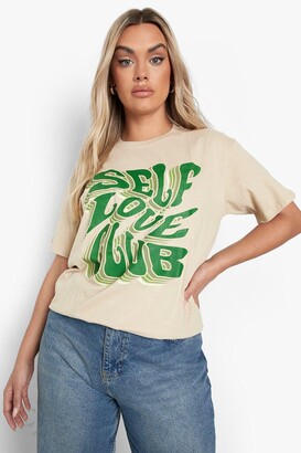 boohoo Plus Self Love Club T-shirt
