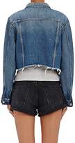Thumbnail for your product : GRLFRND Women's Cara Crop Denim Trucker Jacket - Md. Blue