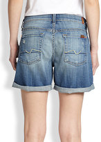 Thumbnail for your product : 7 For All Mankind Boyfriend-Fit Denim Shorts