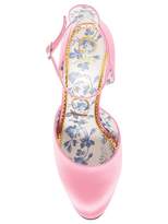 Thumbnail for your product : Gucci Daisy Satin D'orsay Pumps