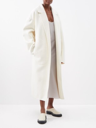 Raey Exaggerated-shoulder Wool Coat - White