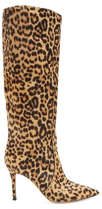 Gianvito Rossi Hunter 85 Leopard-print Knee-high Boots - Womens - Leopard Gianvito Rossi Hunter 85 Leopard-print Knee-high Boots - Womens - Leopard