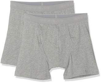 Fruit of the Loom Classic Boxer 2 Pack Light Grey Marl L