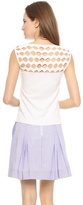Thumbnail for your product : Milly Open Yoke Fitted Tee
